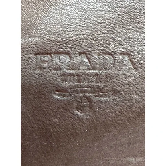 Prada Brown Lamb Leather Tote Large - Picture 6 of 14